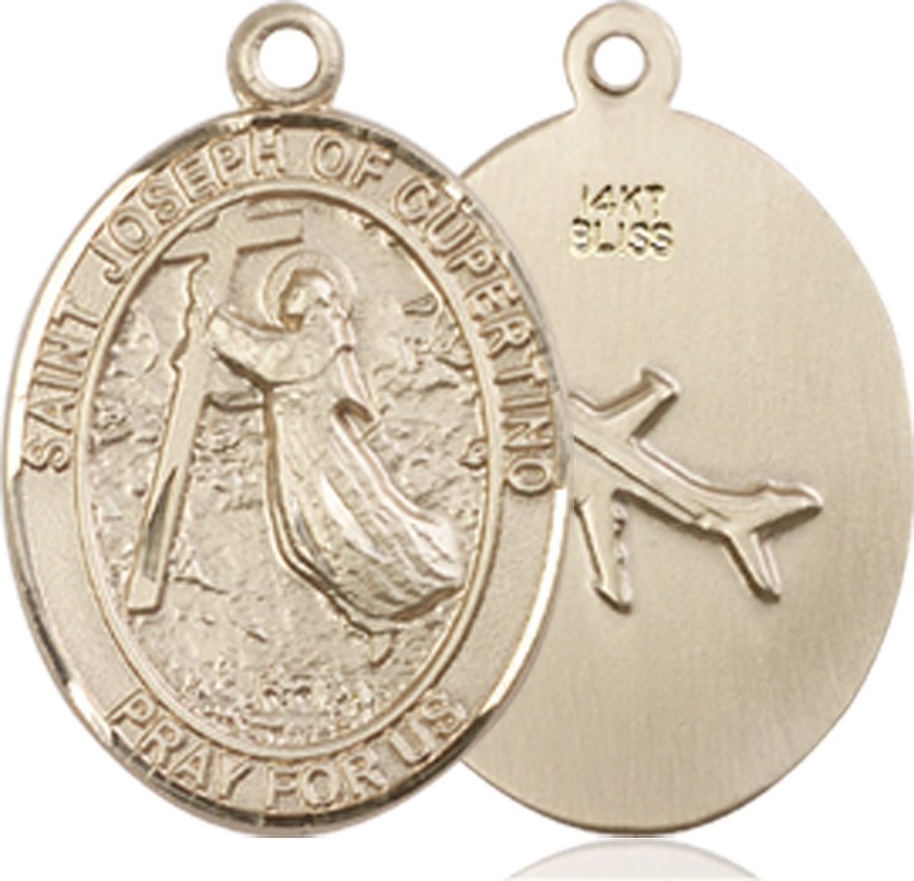 14kt Gold Saint Joseph of Cupertino Medal