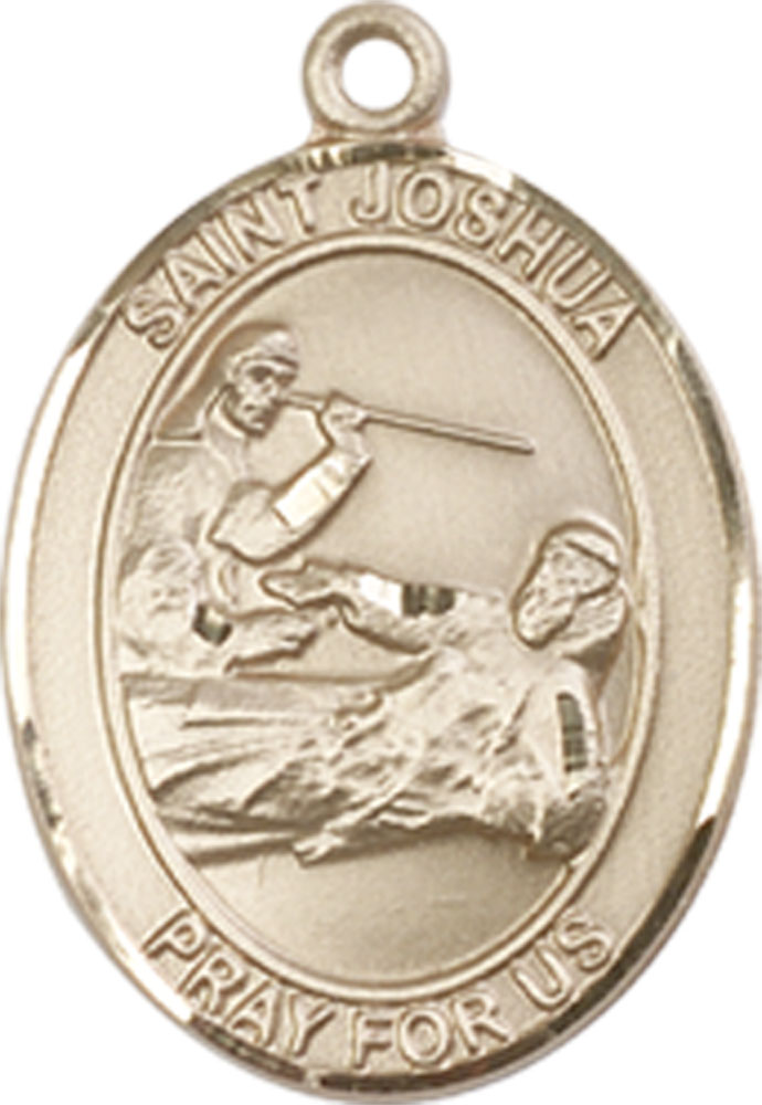 14kt Gold Saint Joshua Medal