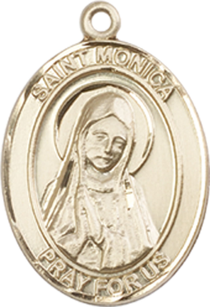 14kt Gold Saint Monica Medal