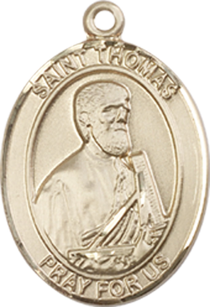 14kt Gold Saint Thomas the Apostle Medal