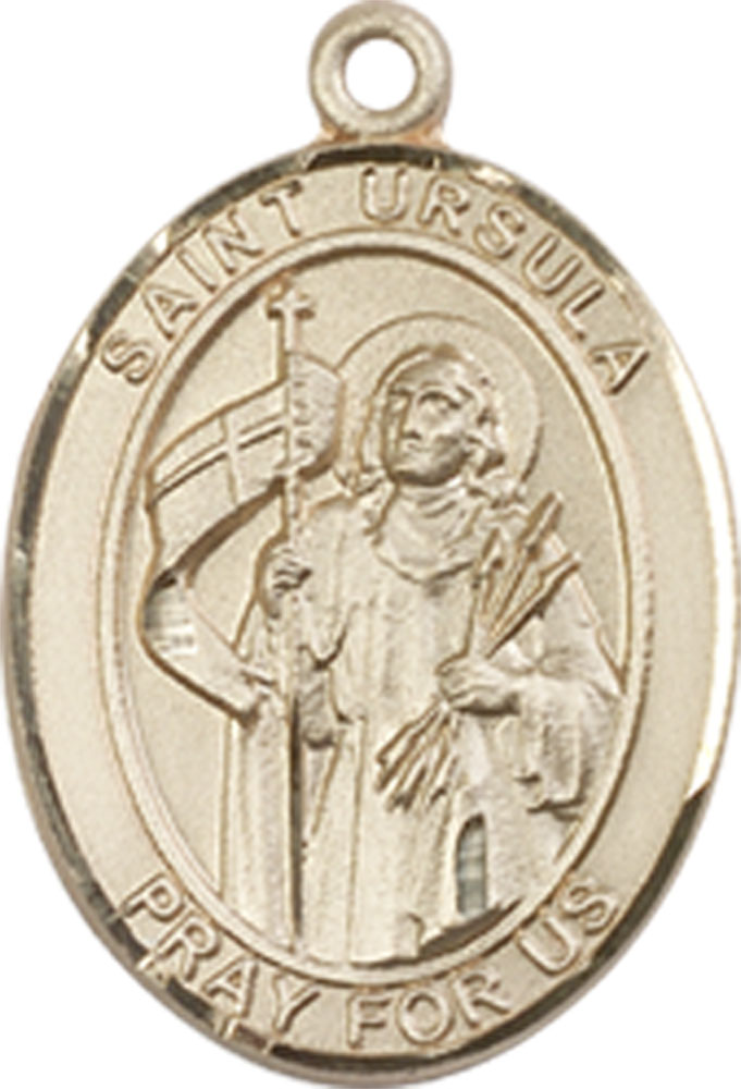 14kt Gold Saint Ursula Medal