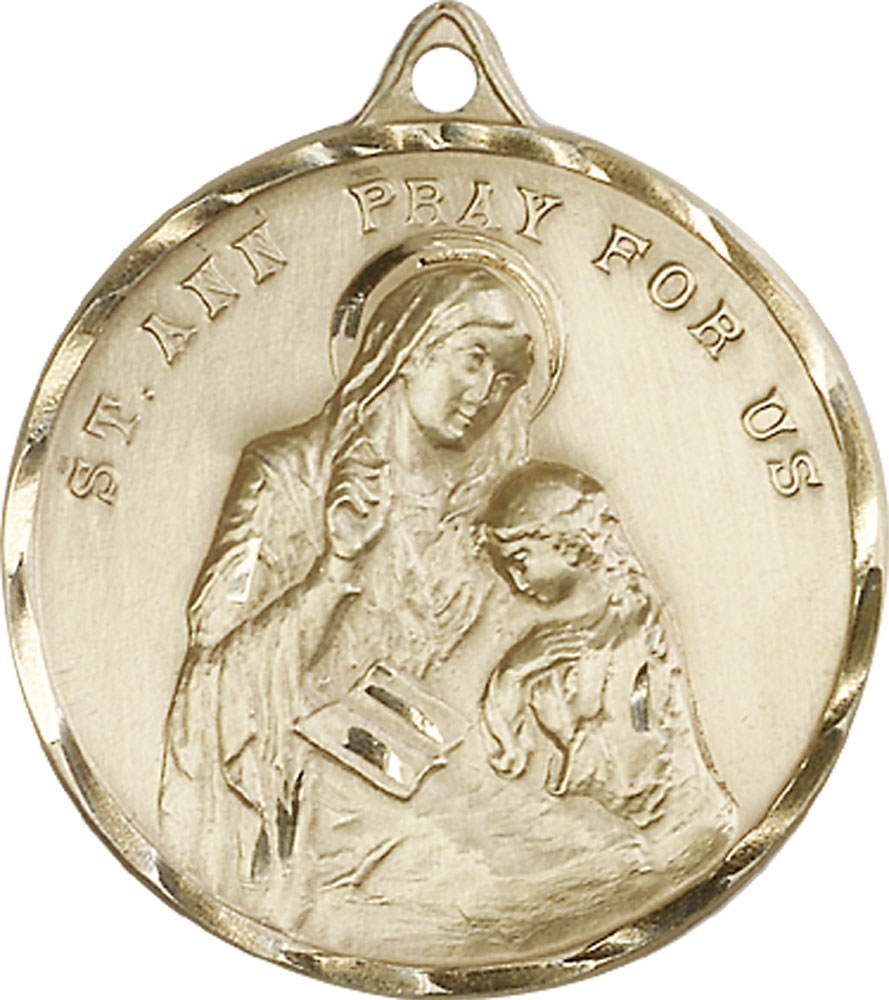 14kt Gold Saint Ann Medal