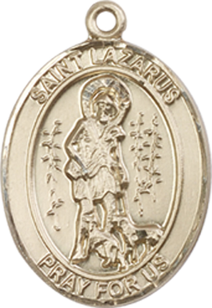 14kt Gold Filled Saint Lazarus Medal