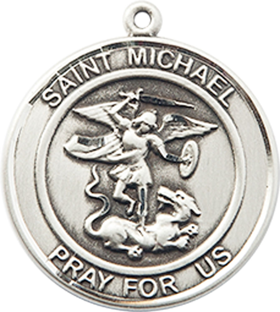 Sterling Silver Saint Michael the Archangel Medal