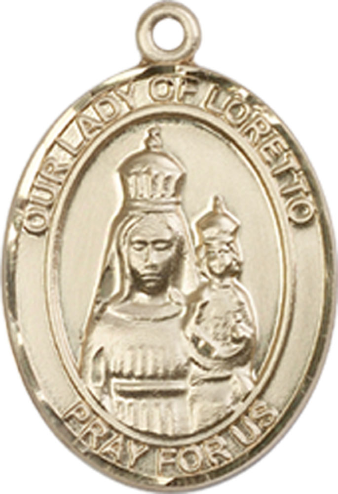 14kt Gold Filled Our Lady of Loretto Medal