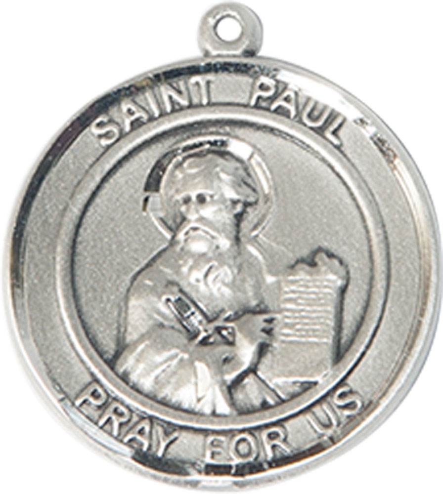 Sterling Silver Saint Paul the Apostle Medal