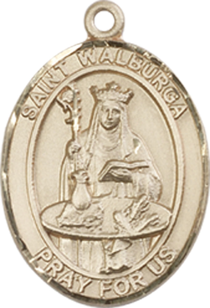 14kt Gold Filled Saint Walburga Medal