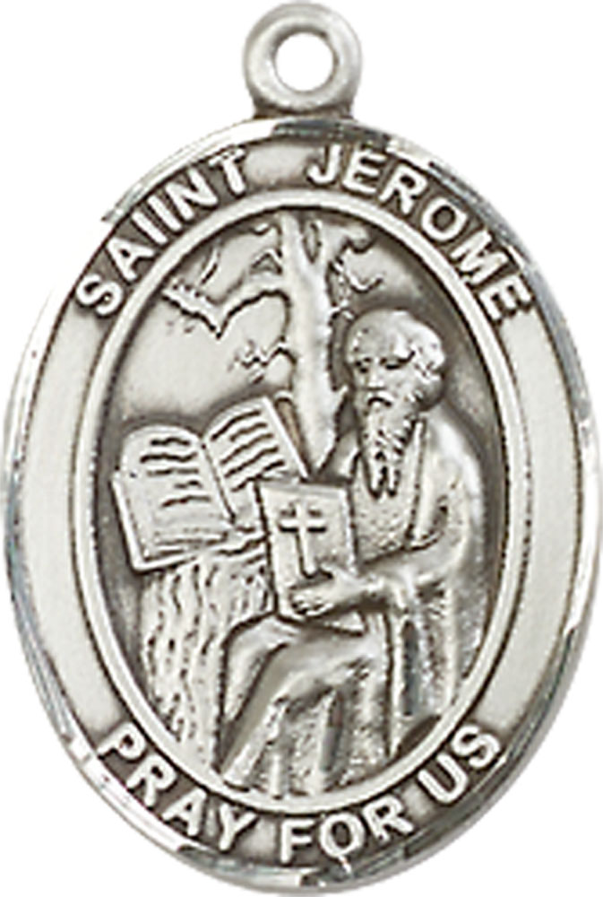 Sterling Silver Saint Jerome Medal
