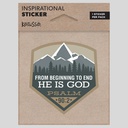 Sticker - He is God