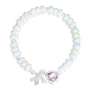 Children's Blue Pearlized Bracelet With Guardian Angel