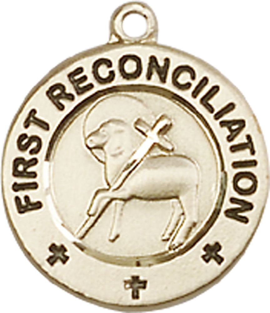 14kt Gold First Reconciliation / Penance Medal