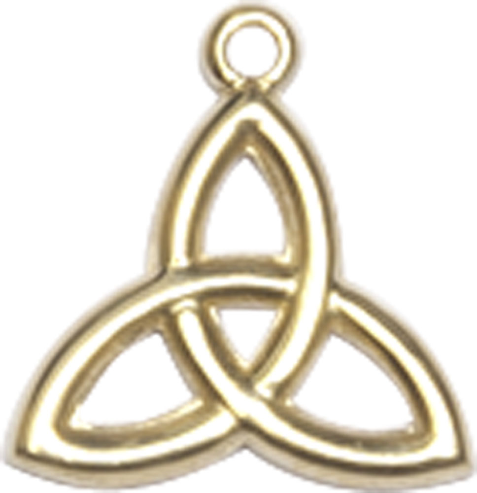 14kt Gold Trinity Irish Knot Medal