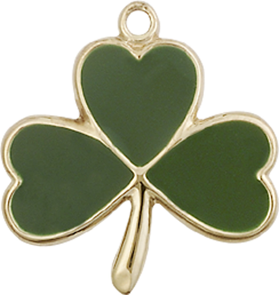 14kt Gold Shamrock Medal