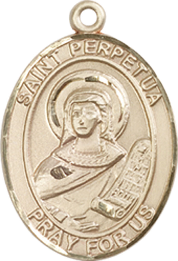 14kt Gold Filled Saint Perpetua Medal