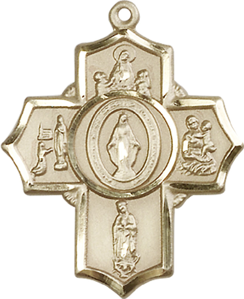 14kt Gold Apparitions Medal