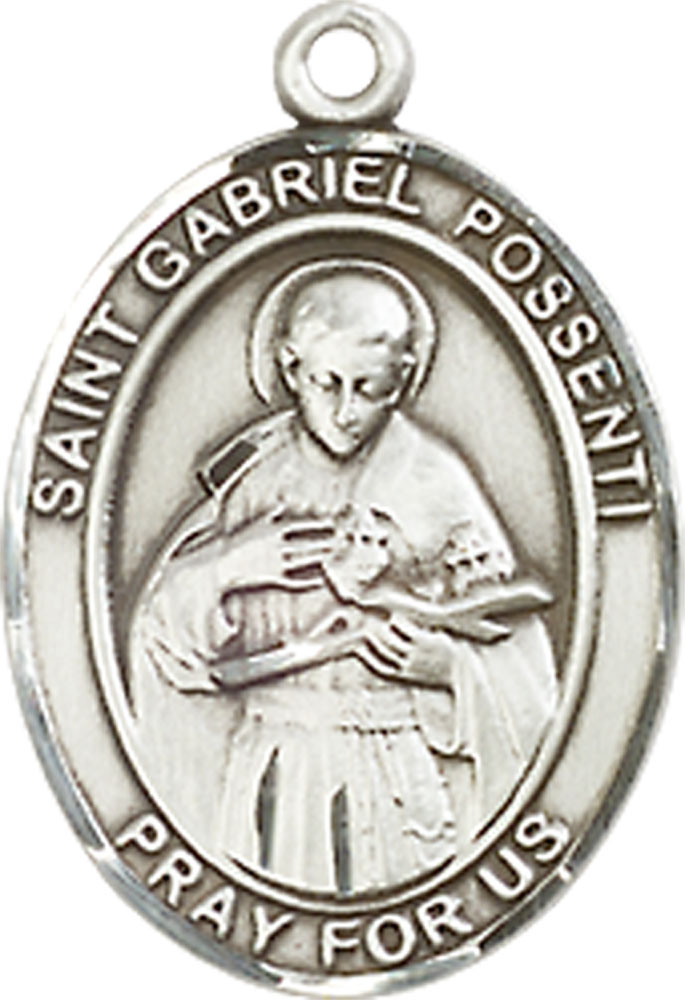 Sterling Silver Saint Gabriel Possenti Medal