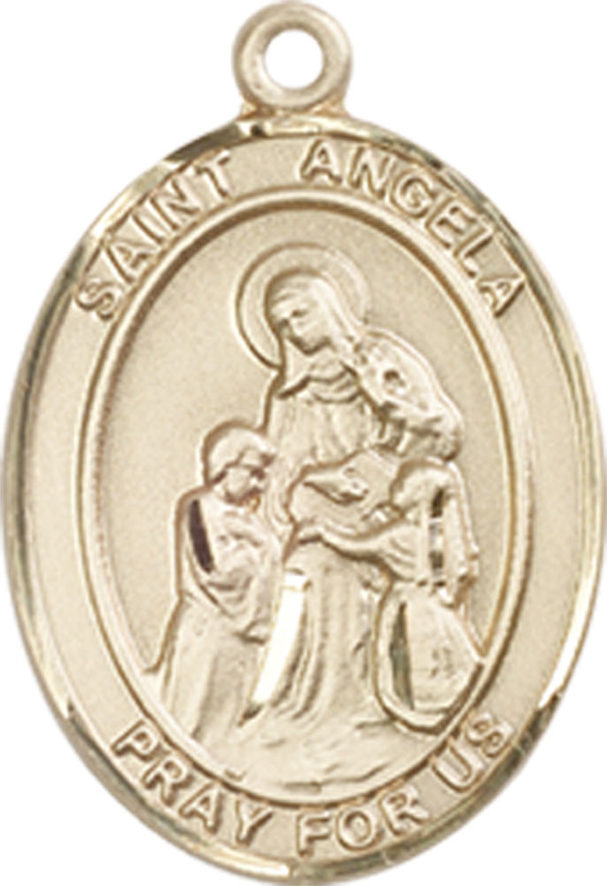 14kt Gold Filled Saint Angela Merici Medal