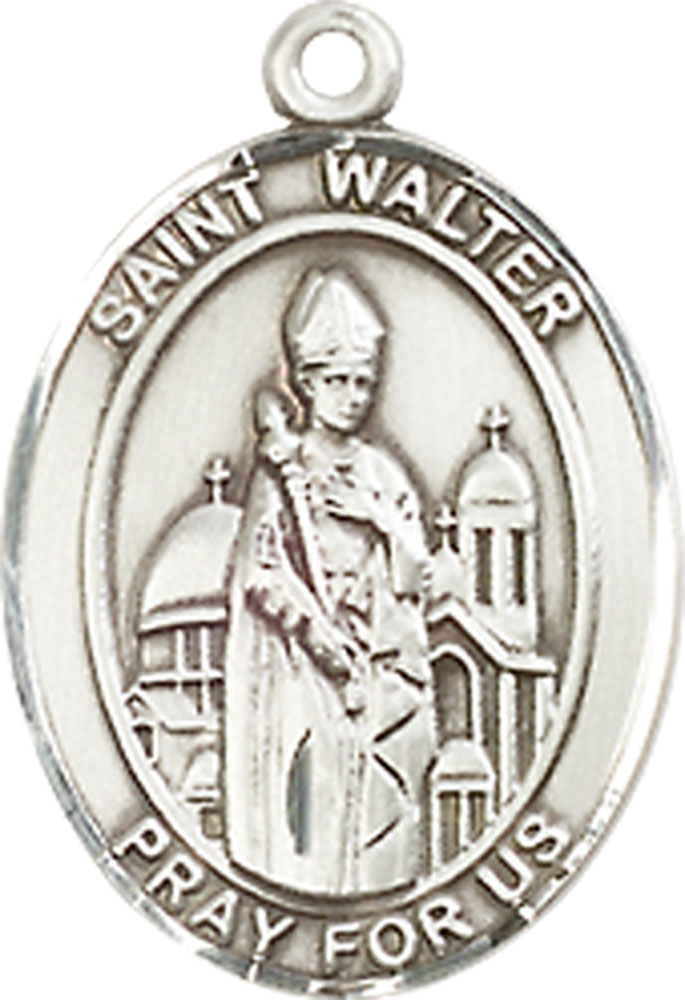 Sterling Silver Saint Walter of Pontnoise Medal