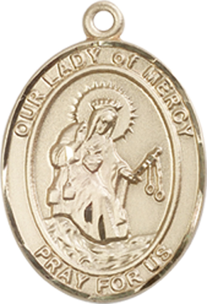 14kt Gold Filled Our Lady of Mercy Medal