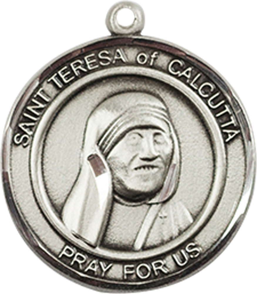 Sterling Silver Saint Teresa of Calcutta Medal