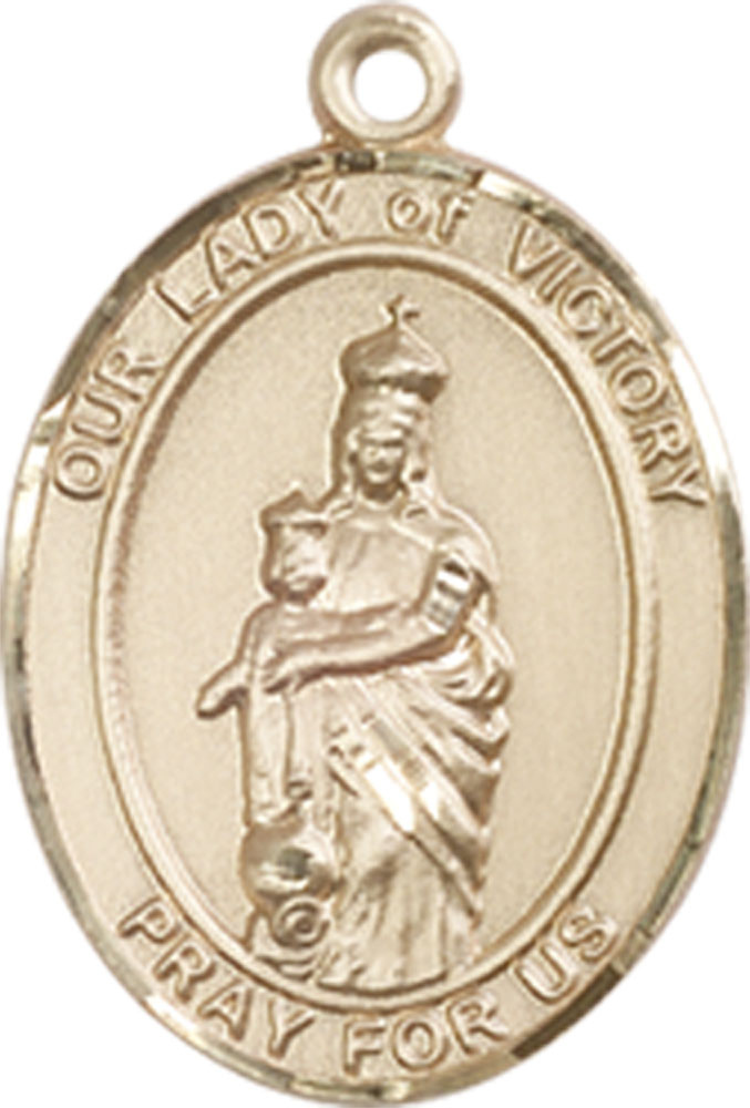 14kt Gold Filled Our Lady of Victory Medal