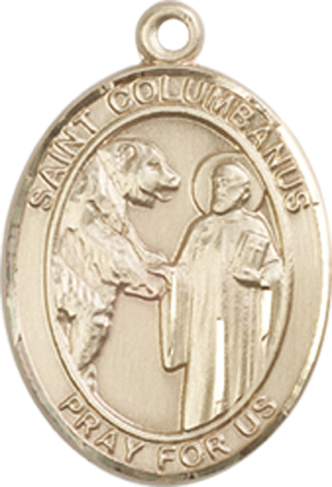 14kt Gold Filled Saint Columbanus Medal