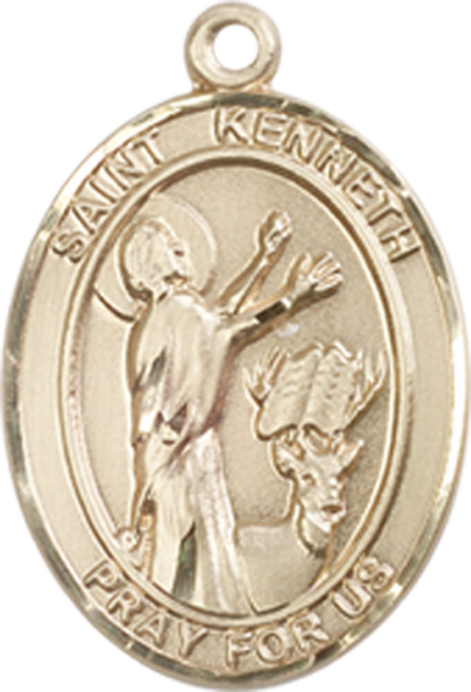 14kt Gold Filled Saint Kenneth Medal