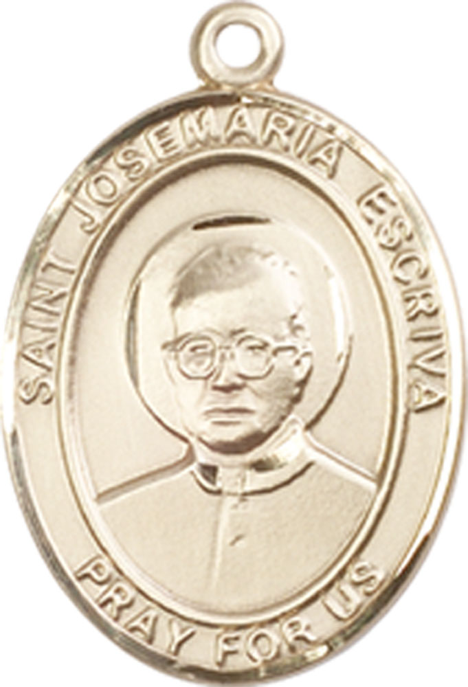 14kt Gold Filled Saint Josemaria Escriva Medal