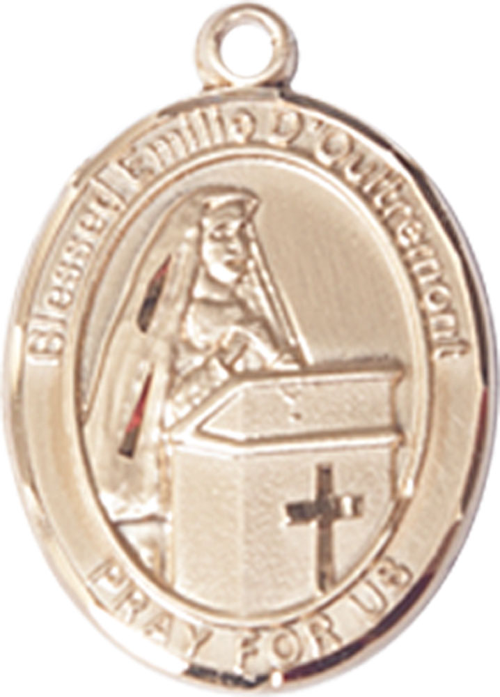 14kt Gold Filled Blessed Emilee Doultremont Medal