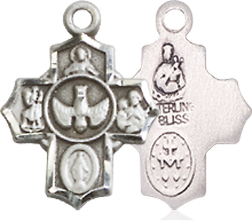 Sterling Silver 5-Way Medal