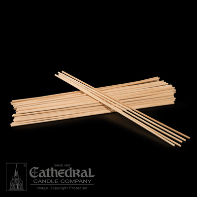 Wood Lighting Tapers - Thick (1/8 X 12)