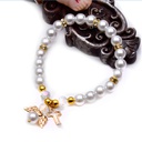 White Pearlized Bead Bracelet