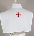 Front Wrap Amice with Ties - Red Cross