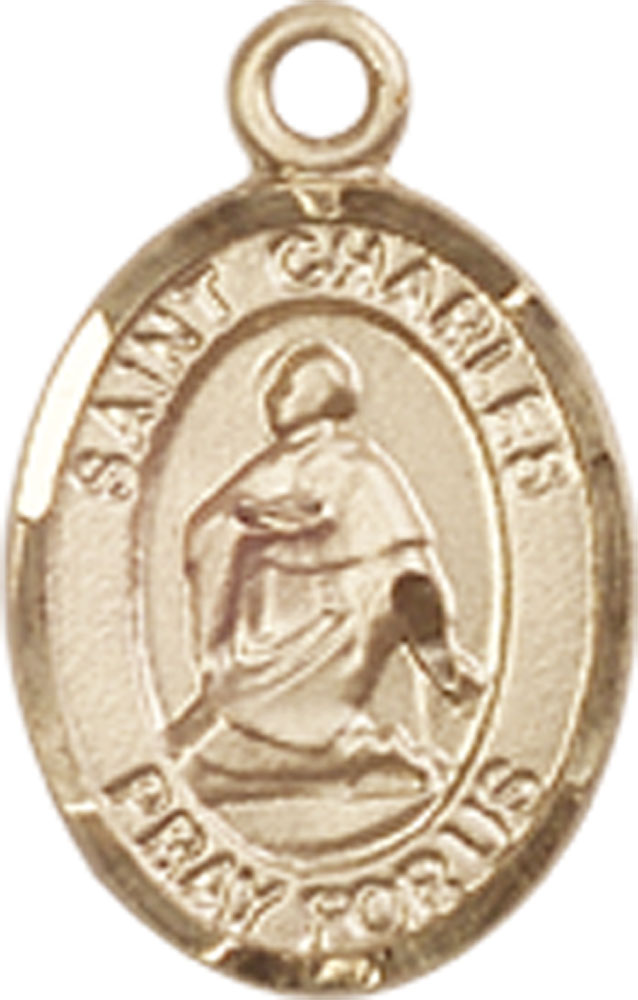 14kt Gold Filled Saint Charles Borromeo Medal