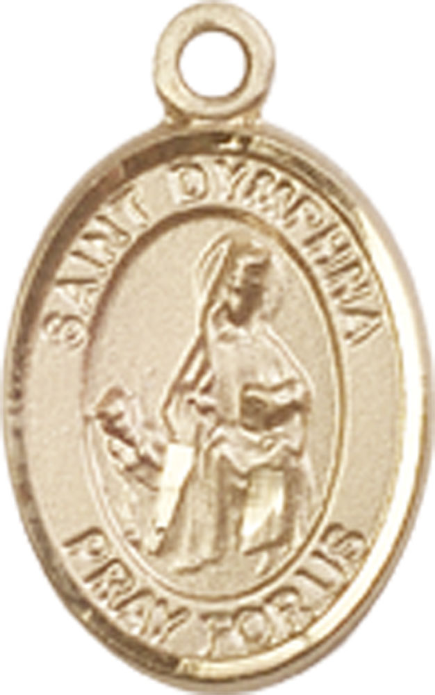 14kt Gold Filled Saint Dymphna Medal