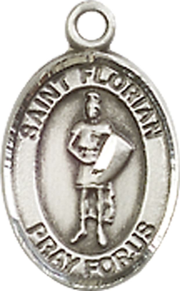 Sterling Silver Saint Florian Medal