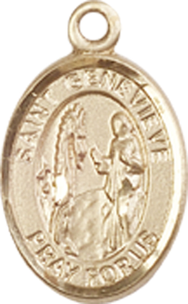 14kt Gold Filled Saint Genevieve Medal