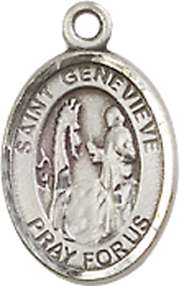Sterling Silver Saint Genevieve Medal