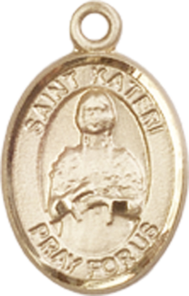 14kt Gold Filled Saint Kateri Medal