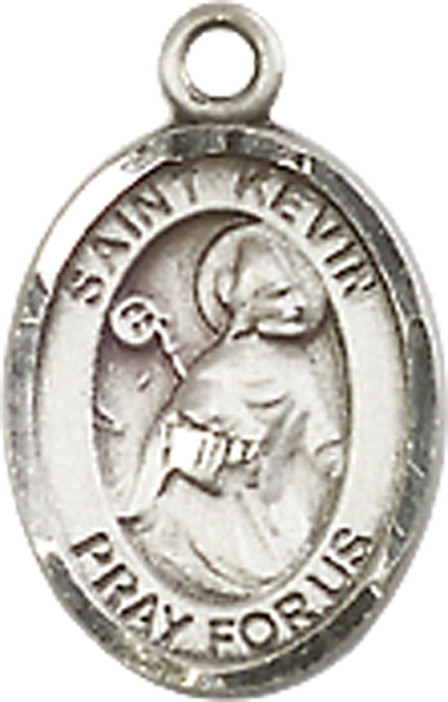 Sterling Silver Saint Kevin Medal