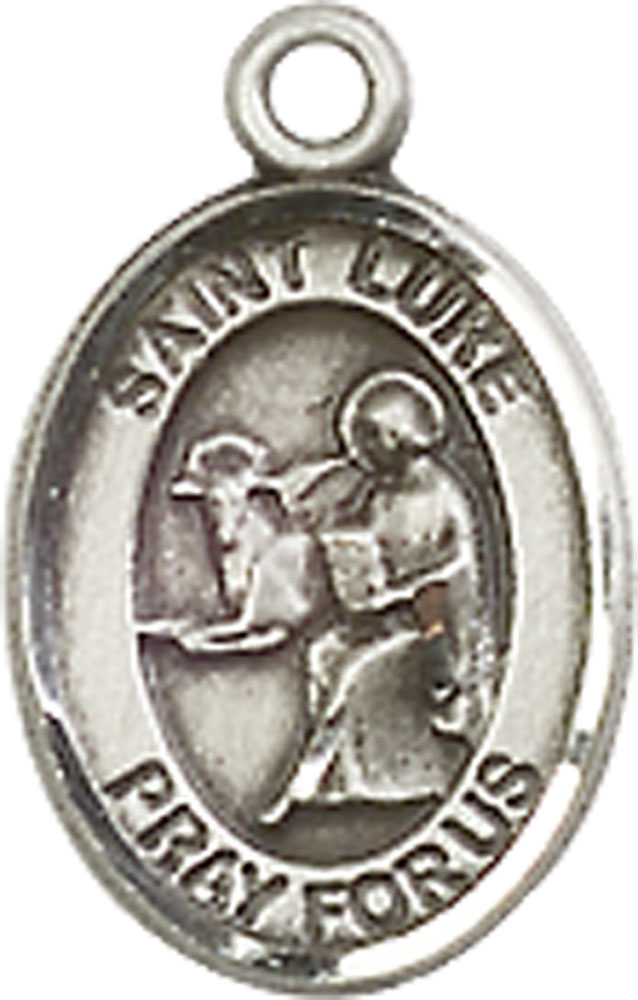 Sterling Silver Saint Luke the Apostle Medal