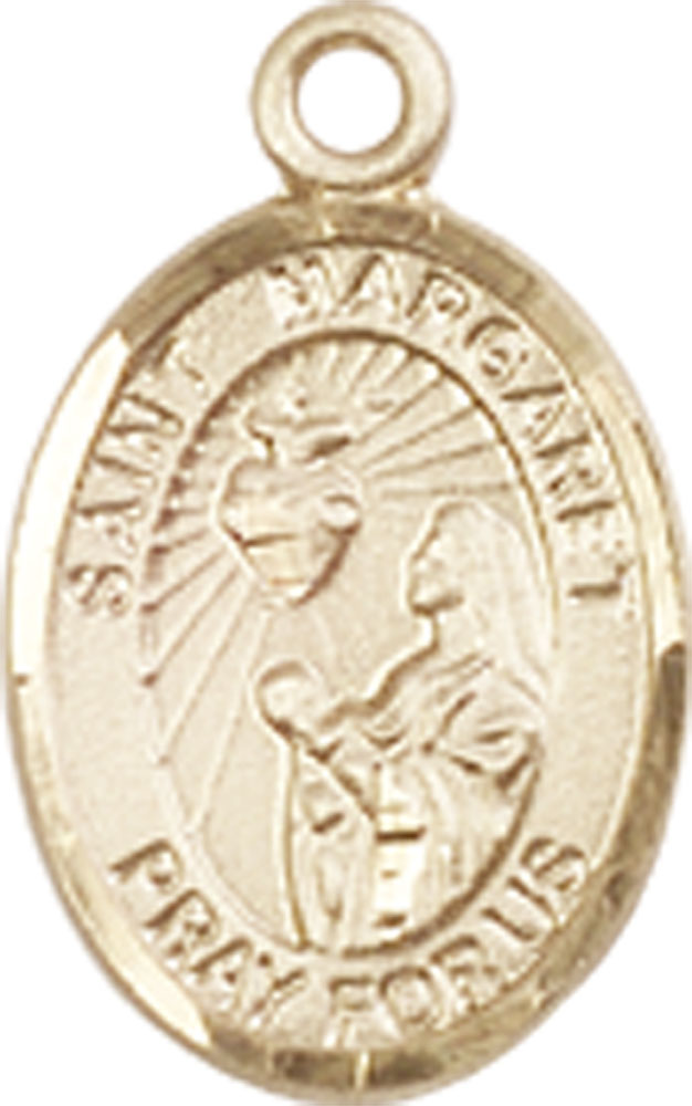 14kt Gold Filled Saint Margaret Mary Alacoque Medal
