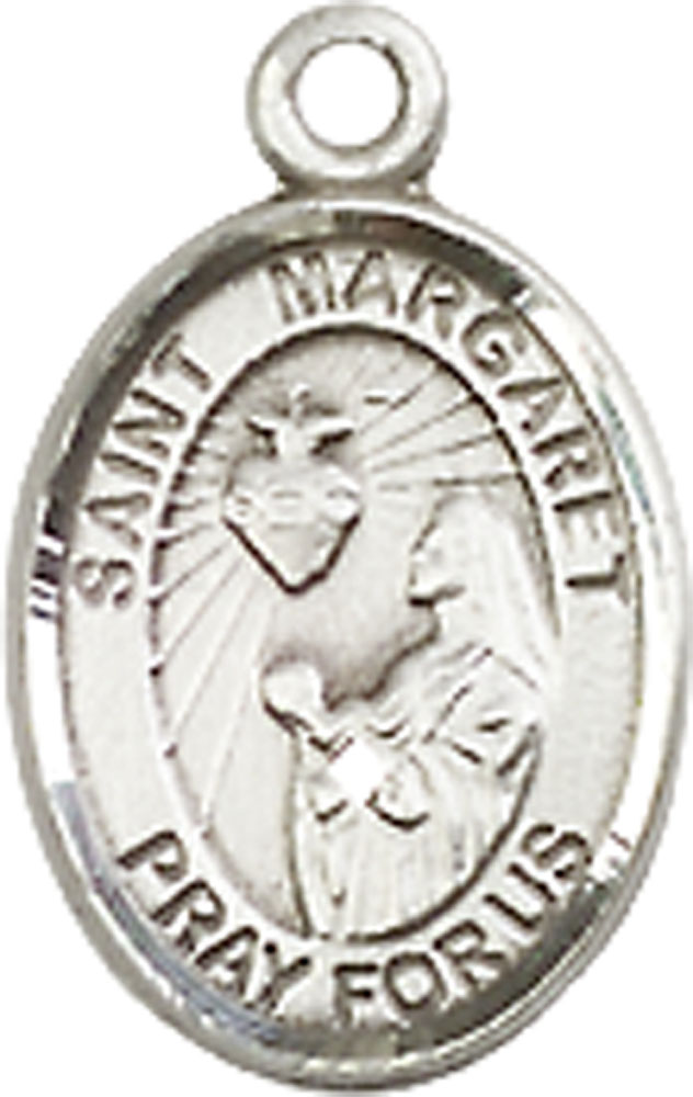 Sterling Silver Saint Margaret Mary Alacoque Medal