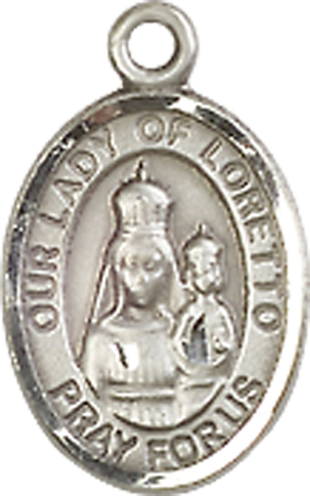 Sterling Silver Our Lady of Loretto Medal
