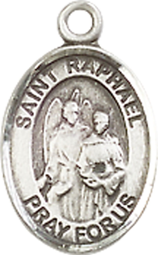 Sterling Silver Saint Raphael the Archangel Medal