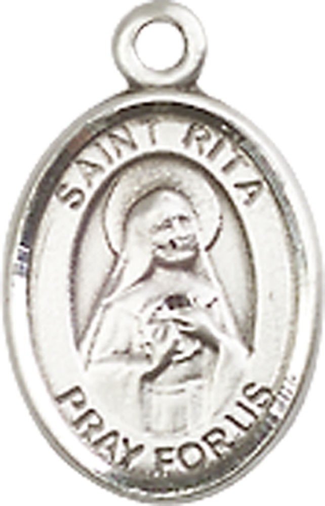 Sterling Silver Saint Rita of Cascia Medal