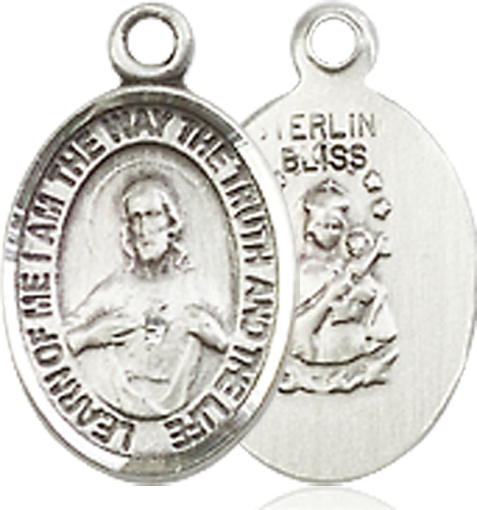 Sterling Silver Scapular Medal