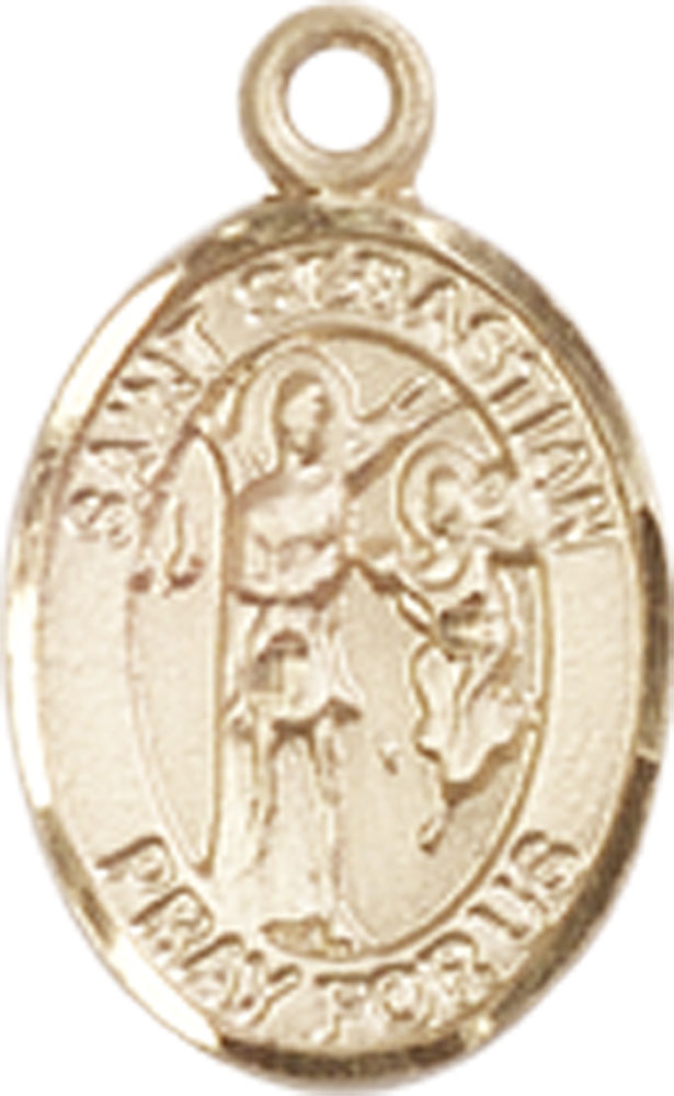 14kt Gold Filled Saint Sebastian Medal