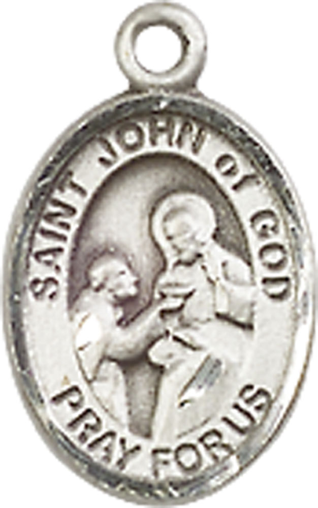 Sterling Silver Saint John of God Medal