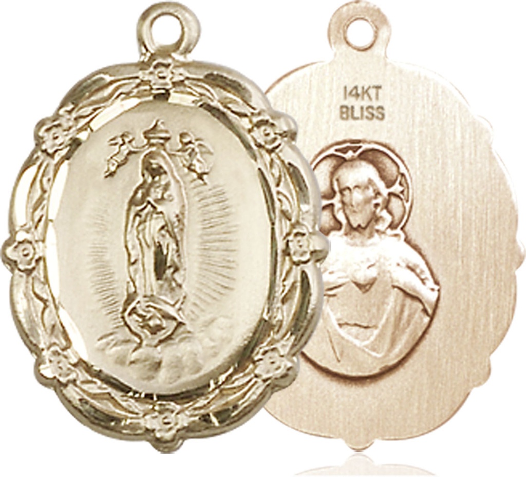 14kt Gold Our Lady of Guadalupe Medal